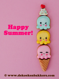 Build your own Ice Cream Cone Mini Cookie Cutter Set | Biscuit - Fondant - Clay Cutters