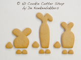 3D Bunny Cookie Cutter Set