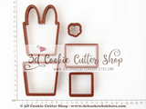 3D Bunny Cookie Box Cutter Set