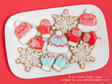 Snow Hat & Glove Cookie Cutter Set | Fondant Cutters | Clay Cutters