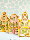 3D Gingerbread Canal House Trio Cookie Cutter Set | Clay Cutters | Fondant Cutters