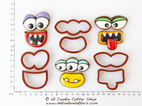 Create Your Own Monster Face Mini Cookie Cutter Set