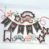 Banner Cookie Cutter | Fondant Cutter | Clay Cutter