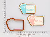 Baby Footprint Plaque Cookie Cutter