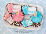 Baby Footprint Plaque Cookie Cutter