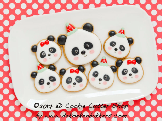 Party Panda / Bear Head Cookie Cutter