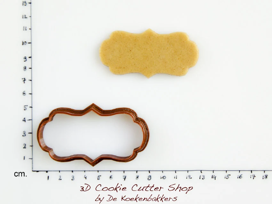 Rectangle Plaque Cookie Cutter | Biscuit - Fondant - Clay Cutter