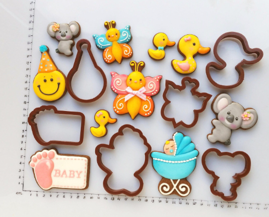 Baby Pin Cookie Cutter, Baby Shower Cookie Cutters, Pin Cookie Cutter, Bear  Cookie Cutter 