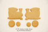 2D TRAIN Cookie Cutter Set | Fondant Cutters | Clay Cutters