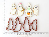 Ghost Family Cookie Cutter Set | Biscuit - Fondant - Clay Cutters