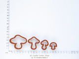 Toadstool Mini Cookie Cutter Set | Biscuit - Fondant - Clay Cutters
