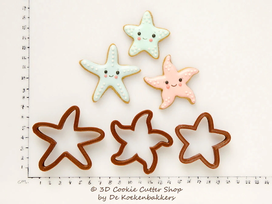 Starfish Mini Cookie Cutter Set | Biscuit - Fondant - Clay Cutters