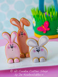 3D Bunny Cookie Cutter Set | Easter Gift | Easter Bunny | Ostern Keksausstecher | Emporte Piece