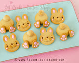 2D Bunny Head & Butt Cookie Cutter Set + COOKIE RECIPE | Easter Gift | Kids Treat | Easter Bunny | Ostern Keksausstecher | Paques Emporte Piece