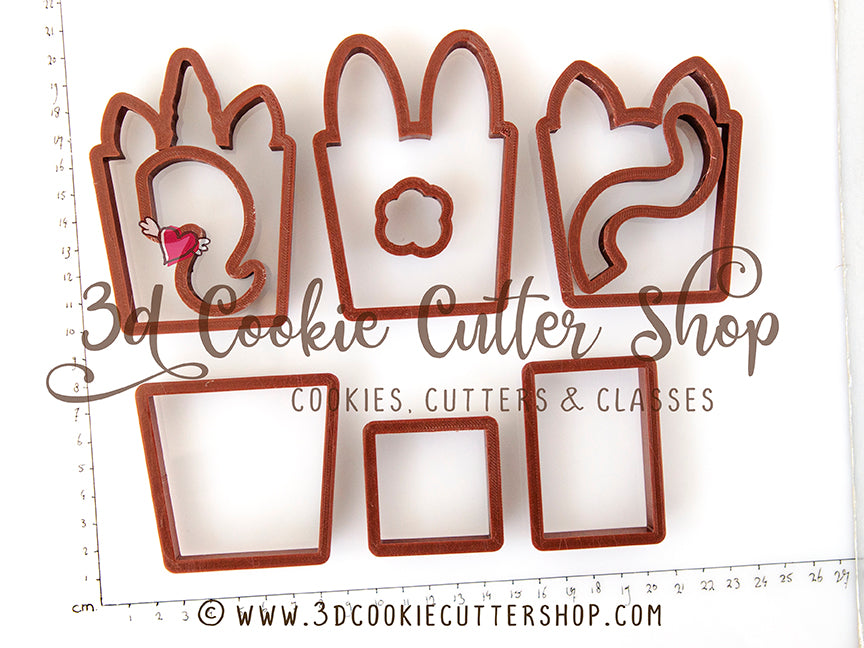 3D Animals Cookie Box Cutter Set | Kids treats Box | Clay Cutters | Fo ...