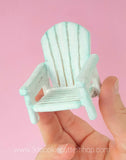 3D Miniature Beach Chair Cookie Cutter Set | Fondant Cutters | Clay Cutters