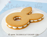 Easter Bunny Cream Tart Cookie Cutter |  | Bunny Cookie Cake Cutter