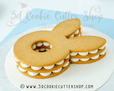 Easter Bunny Cream Tart Cookie Cutter |  | Bunny Cookie Cake Cutter