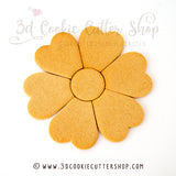 Flower Puzzle Cookie Cutter Set | Cookie Platter Cutters | Fondant - Clay - Biscuit Cutters