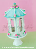3D Gingerbread Gazebo - Fairy House - Carousel Cookie Cutter Set | Fondant Cutters | Clay Cutters