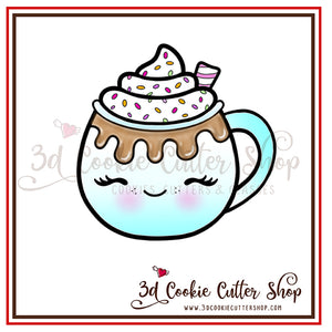 Hot Chocolate Mug #2 Cookie Cutter | Fondant Cutter | Clay Cutter
