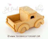 3D Gingerbread Pickup Truck Cookie Cutter Set | Fondant Cutters | Clay Cutters