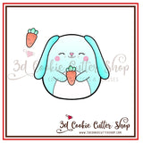 Kawaii Bunny + Micro Carrot Cookie Cutter Set | Fondant - Biscuit - Clay Cutter