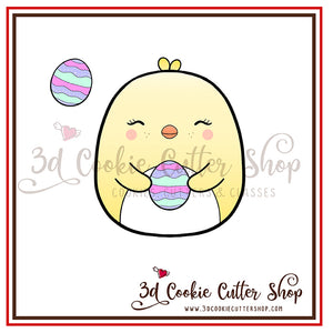 Kawaii Chick + Micro Egg Cookie Cutter Set | Fondant - Biscuit - Clay Cutter