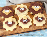 Stacked Sheep Cookie Cutter Set + COOKIE RECIPE | Biscuit - Fondant - Clay Cutters