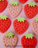Strawberry Cookie Cutter & Stamp Set | Biscuit - Fondant - Clay Cutter | Baker's Gift | Kids Treat | Keksausstecher | Emporte Piece