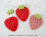 Strawberry Cookie Cutter & Stamp Set | Biscuit - Fondant - Clay Cutter | Baker's Gift | Kids Treat | Keksausstecher | Emporte Piece