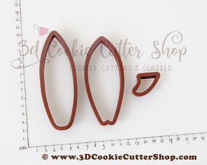 Surf Board Cookie Cutter Set | Fondant Cutter | Clay Cutter