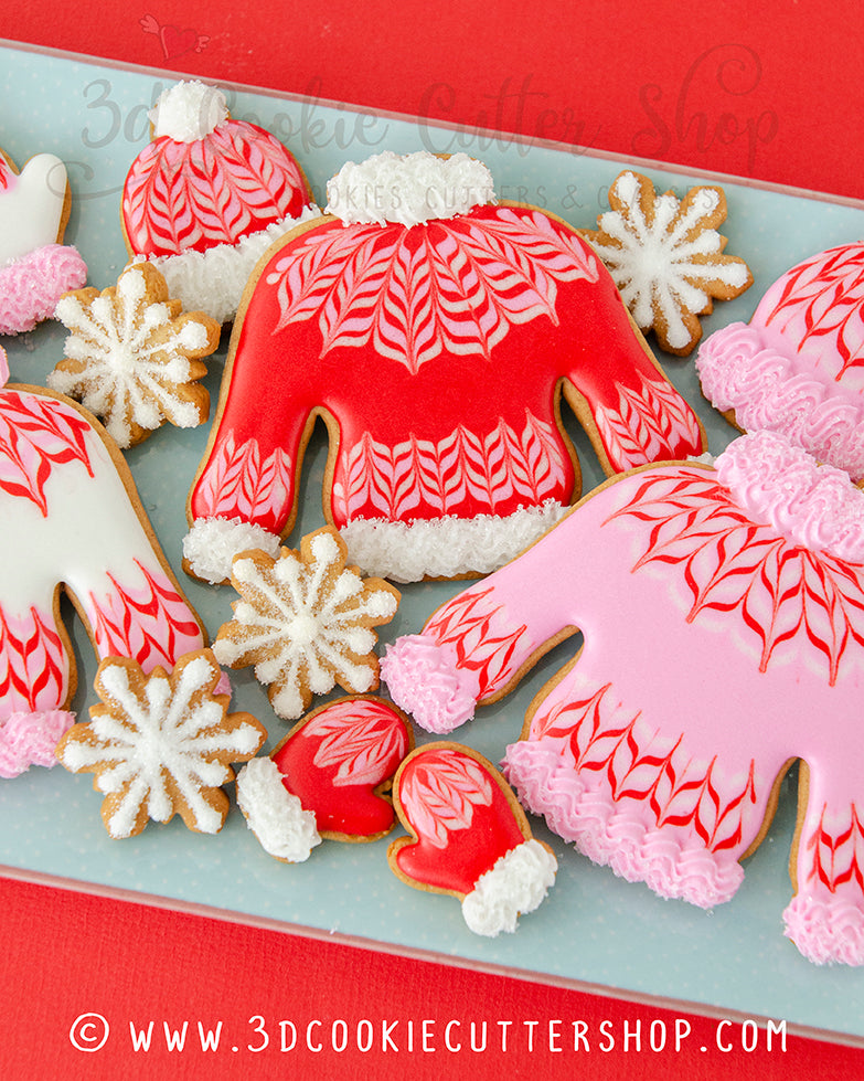 Icing Ugly Sweater Cookie Cutter Kit Sweater Cookies To Decorate