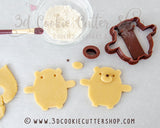 Hugging Bears IMPRINT Cookie Cutter Set + COOKIE RECIPE | Biscuit - Fondant Cutters