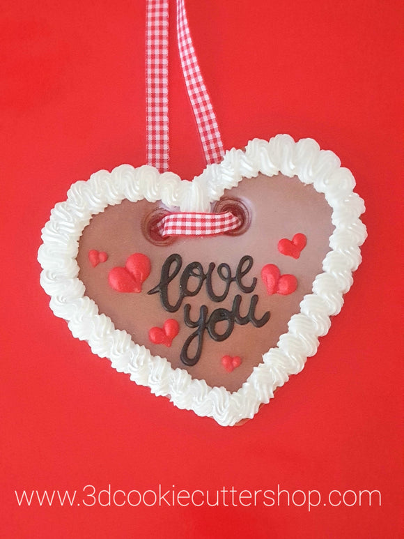 596. Conversation Hearts, Heart Cookie Cutters, Valentine's Day Cookie  Hearts, Wedding, Engagement, Personalized, 3D Printed, Fondant Cutter, Clay Cutter