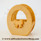 3D Easter Basket Cookie Cutter Set | Fondant Cutters | Clay Cutters
