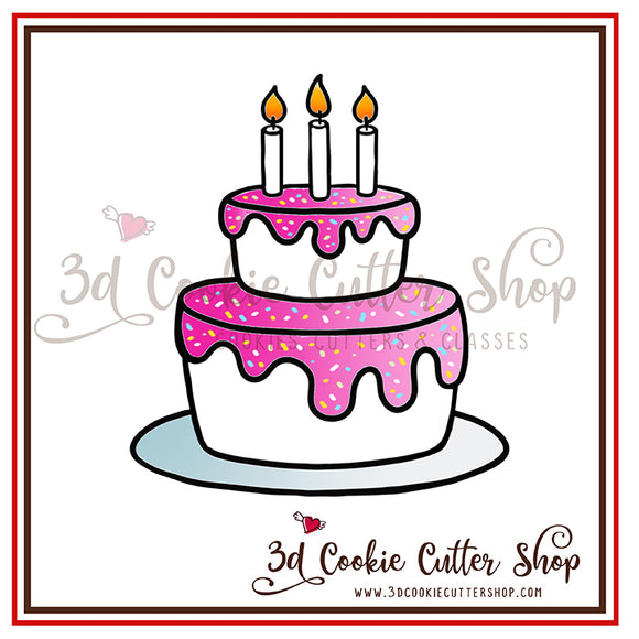 Birthday Cake Cookie Cutter