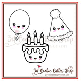 Birthday Cookie Cutter Set