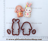 Bunny Couple Cookie Cutter Set