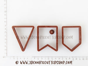 Bunting Trio Cookie Cutter Set