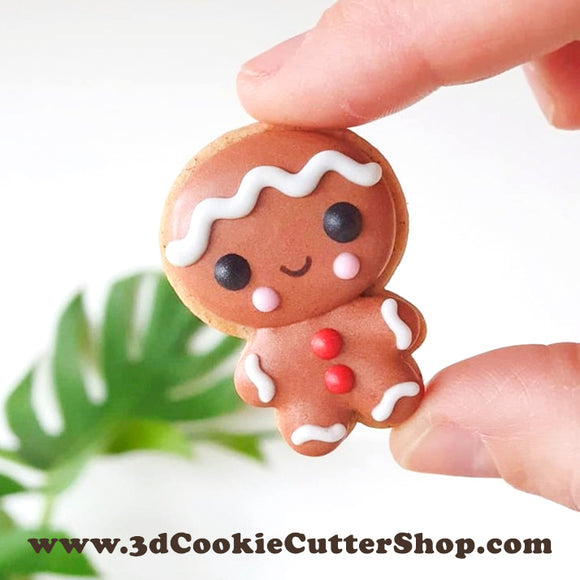 Gingerbread Man polymer clay cutter
