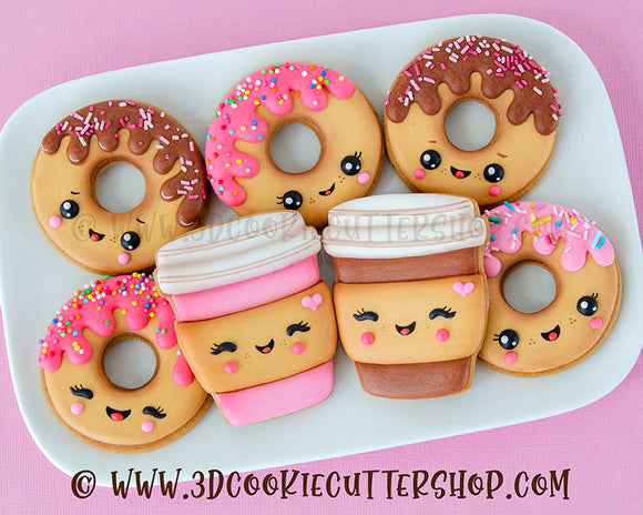 Coffee & Donut Cookie Cutter Set