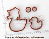 3D Mother & Baby Duck Pull Toy Cookie Cutter Set