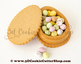 Easter Egg Cookie Box Cookie Cutter Set | Fondant Cutters | Clay Cutters