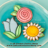 Spring Flower Trio Cookie Cutter Set