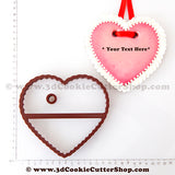 XL Gingerbread Heart Cookie Cutter #1