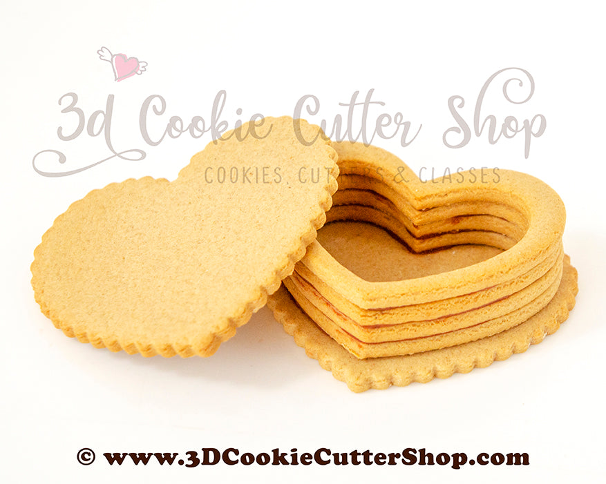 Love in Heart Cookie Cutter and Stamp (2 Pcs), Fondant Cutter, Clay  Cutter