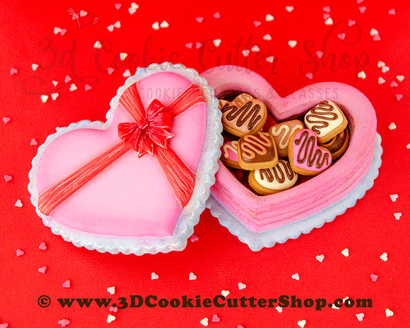 Heart Cookie Box Cookie Cutter Set | Fondant Cutters | Clay Cutters