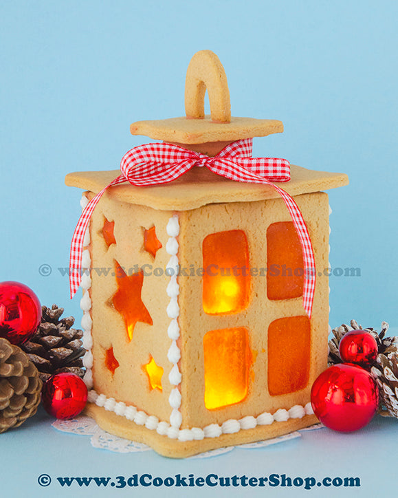 blanding Ryg, ryg, ryg del pegefinger 3D Gingerbread Lantern Cookie Cutter Set – 3D Cookie Cutter Shop