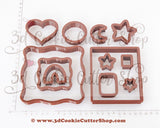3D Gingerbread Lantern Cookie Cutter Set